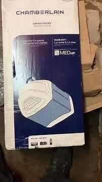 Chamberlain 2101 1/2 hp chain drive garage door opener installed review | innovative garage door