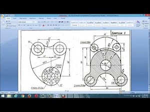 autocad 2D design practice examples(class-1)