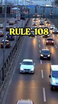 UK Highway Code Rule 108: Vehicle Stopping Procedure