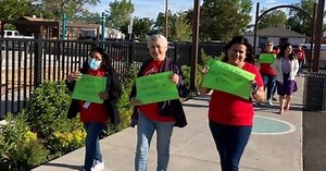 Denver teachers participate in 'walk-in' to support teachers of color