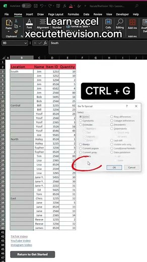 Fill the empties down #excel #exceltricks #exceltips #exceltutorial #spreadsheet