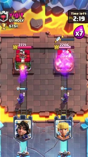 Princess vs Dagger Duchess #clashroyale