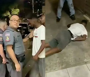 Knocked Him Out His Sandals: Buddy Got Hit In His Jaw And His Legs Went Out Of Service!