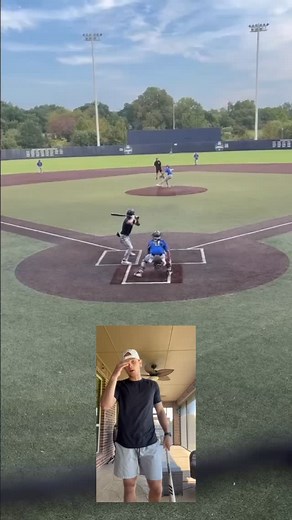 Watch B Lew hit through some spin. @blake.lewis8 And if you suck at hitting spin, watch this plz. And be more like Blake. DM me “Doubles” for more information about my online BTB training program🤙🏼 | Jaden Fein