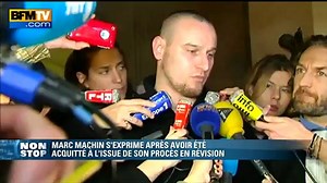 Marc Machin réagit après l’annonce de son acquittement