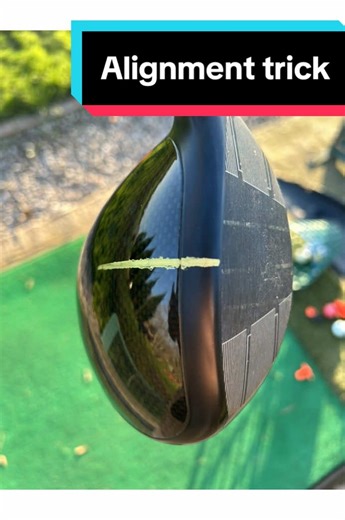 This is something that I'm surprised isn't done at all really . Obviously most mallet putters have some sort of alignment on them and they usually make the most of the large surface area so im not sure why it cant be done with drivers . One reason I can think is that some people would probably find it as a distraction . Other than that I think it could be useful and even just trying It here for a few shots I actually thought it was easier to see where the face was pointing . The good thing is th