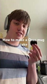 How to make a Oreo mug cake #cooking