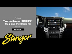 FEATURES: (2010-2023) Toyota 4Runner Radio Replacement HEIGH10 Radio Kit