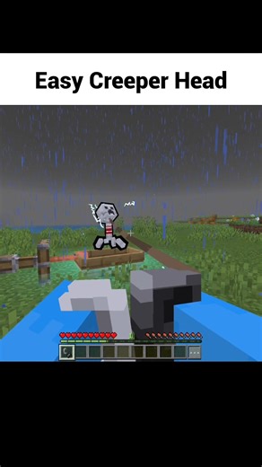 Easy Creeper Head#minecraft