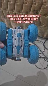 How to Replace the Battery of the Dickie RC Wild Flippy Remote Control #remotecontrol #toys #viral