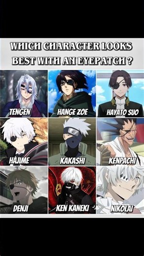 Which character looks best with an eyepatch ? 🗣️