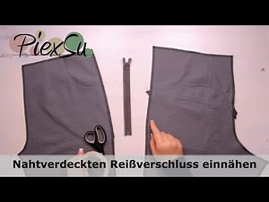 Nahtverdeckter Reißverschluss nähen | PiexSu