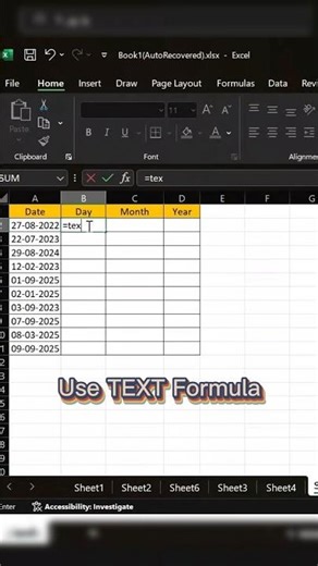 Extract the DAY from Any DATE in Excel Easily