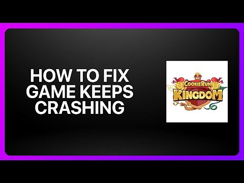 How To Fix “Game Keeps Crashing” In Cookie Run Kingdom 2025! Tutorial