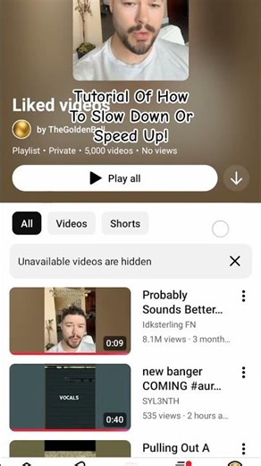 Tutorial Of Slowing Down Or Speeding Up!