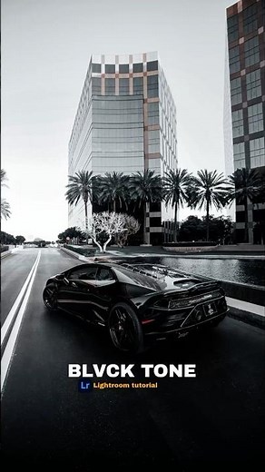 Black Tone Lightroom Tutorial | Moody Car Photo Editing in Lightroom Mobile 🚗✨ #youtubeshorts