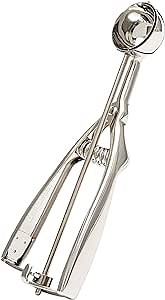 Stainless Steel Ice Cream and Cookie Scoop | Extra Small Sized Scoop, Spring Loaded Lever Design, For Sorbet, Melon, Meatballs, Muffins, and More, 1 Ounce (1-3/8”) Scooper