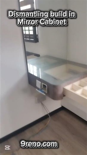 Remove mirror cabinet at your bedroom? #dismantling #mirrorcabinet