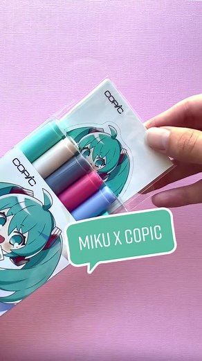 Discover the New Miku x Copic Marker Set with Unboxing!