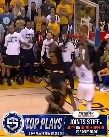 NBA Top Plays (pt 369): "BLOCKED BY JAMES" vs Warriors #nba #cavaliers #highlights #topplays