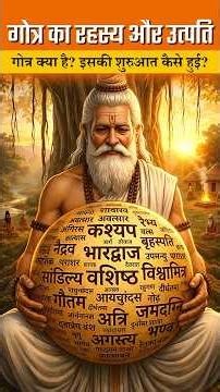 गोत्र क्या है? उत्पत्ति और रहस्य 😱 | 90% हिन्दू नही जानते ये सच! #shorts #gotra #hindu #sanatan