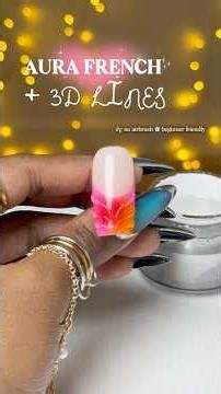 DIY beginner nail art 🍧🌺🍊✨ #nails #nailart #nailinspo #summernails #nailtutorial #shorts