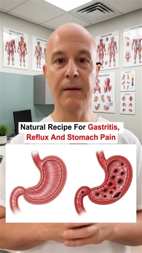 NATURAL RECIPE FOR GASTRITIS, REFLUX AND STOMACH PAIN #health #healthy #healthtips #usa #fyp
