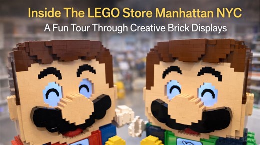 Inside the LEGO store Manhattan NYC a fun tour through creative brick displays