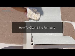 How To Clean Sling Furniture