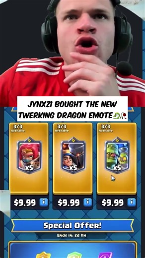 Jynxzi bought the new baby dragon twerking emote #jynxzi #jynxziclips #clashroyale #fyp #jynxzifunnymoments