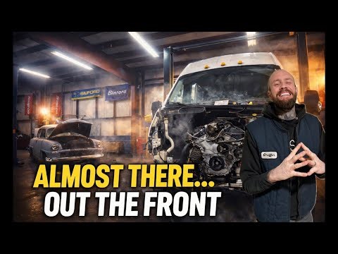Griffzilla Garage is live! Almost There… Out The Front | Ford Transit Engine Reinstall!