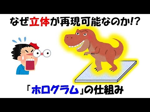 【面白い物理】ホログラムの仕組み。新時代の光の魔術!!【光学】【干渉】