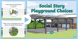 Social Story Playground Choices PowerPoint