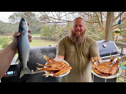 Smoked MULLET! A Florida delicacy!! Catch, Clean, Cook￼