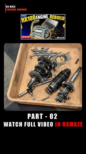 Rx Maze on Instagram: "Rx100 engine rebuild (Part-02) 🛠️ #rxmaze #japanese #rx100 #rx #Yamaharx #rx135 #rxz"