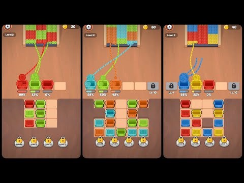 Knotzzle – Color Thread Puzzle Game — Mobile Game | Gameplay Android