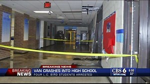 Police: Students arrested for crashing van into L.C. Bird bragged about it on social media