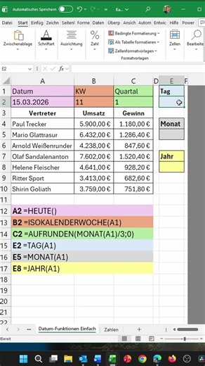 Excel date functions explained simply: Date, week, quarter & more in seconds