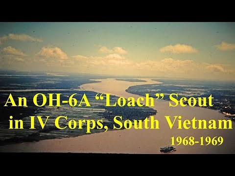 An Oh-6A "Loach" (Helicopter) Scout in IV Corps, South Vietnam, 1968-1969
