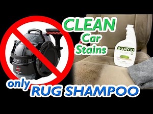 How to CLEAN car seats easily with NO wet vacuum! (+ Secret Tip!)