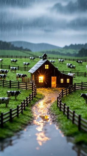 Cozy Barn in the Rainy Countryside 🌧️ ASMR Farm Ambience for Relaxing Sleep