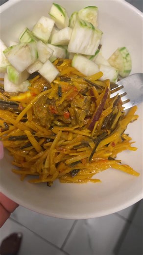 Delicious Abacha Recipe with Akawu and Red Oil