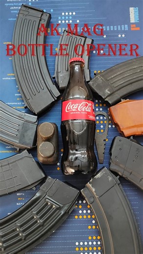 How to open a bottle with an AK magazine. Four Ways.