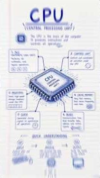 CPU Explained in 30 Seconds ⚡ | How Your Computer's Brain Works! #shorts #trending#engineering#viral