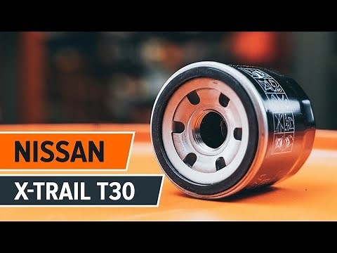 How to replace oil filter and engine oil on NISSAN X TRAIL T30 [TUTORIAL AUTODOC]