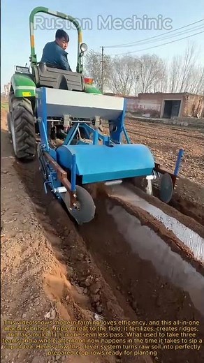 Farming Smarter: Automated Fertilizing, Ridging, & Mulching for High Yields