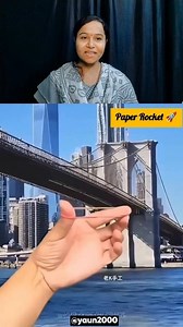 Paper Rocket Craft Idea for Kids 😍 #explorepage #viralvideo #trendingreel #telugureels #kumudinikanth | Kumudini Kanth