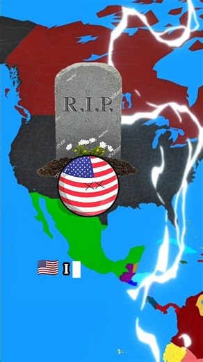 What if USA Death ☠️ SuperPowers 🇺🇲 😢|#countryballs #geography #viralshort