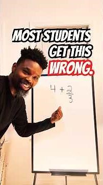 Adding Whole Numbers with Fractions (Part 2: 4 + 2/3)