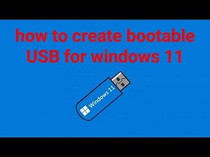 How to create bootable USB for windows 11